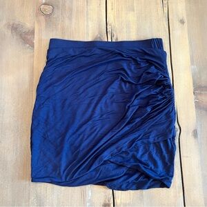 Lovers + Friends Blue Pencil Mini Skirt